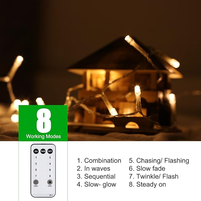 Brightown Christmas Icicle Lights Outdoor, 66 Feet 138 Drops with 736 LED, 8 Modes Waterproof Connectable Twinkle Fairy String Light for Christmas Thanksgiving Hanging Icicles (Warm White)
