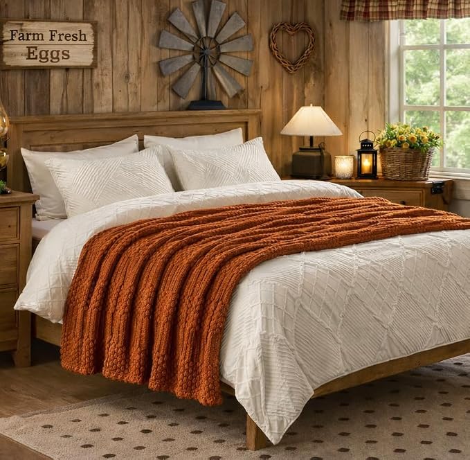 Rust Throw Blanket - Image 6