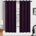 Yakamok Room Darkening Curtains 52x63 inch Length Dark Purple-Living Room | 2 by Yakamok