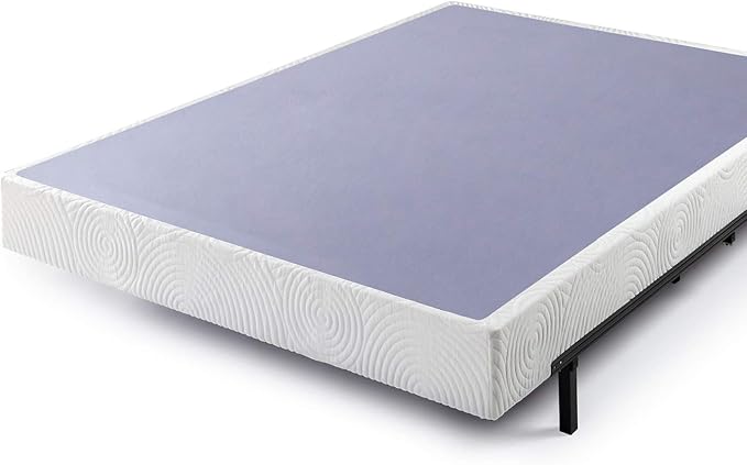 ZINUS Metal Box Spring with Wood Slats, 7.5 Inch Mattress Foundation, Sturdy Steel Structure, Easy Assembly, King