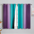Ombre Teal and Purple Blackout Curtains by ESTELARTEXTILER