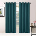 Yakamok Room Darkening Curtains 52x72 inch Length Dark Teal-Living Room | 2 by Yakamok