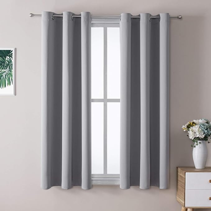 ChrisDowa Blackout Curtains for Bedroom and Living Room 40 Inches Long | 2 by ChrisDowa