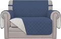 Easy-Going Reversible Couch Cover, Oversized Chair, Dark Blue/Ivory | Machine by Easy-Going