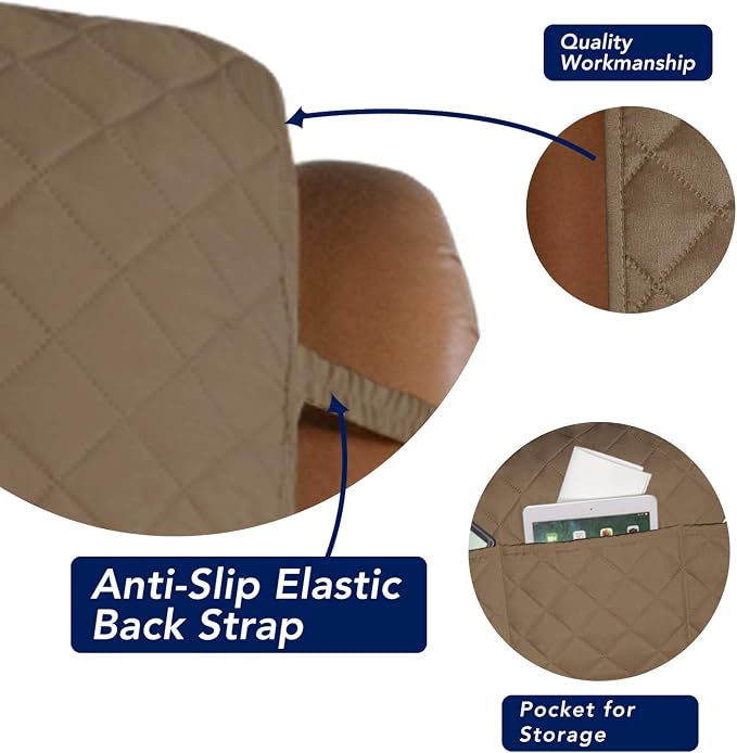 PureFit Reversible Recliner Chair Covers Couch Covers - Image 3