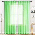 SpaceDresser Sheer Voile Window Treatment Rod Pocket Curtain Panels by SpaceDresser