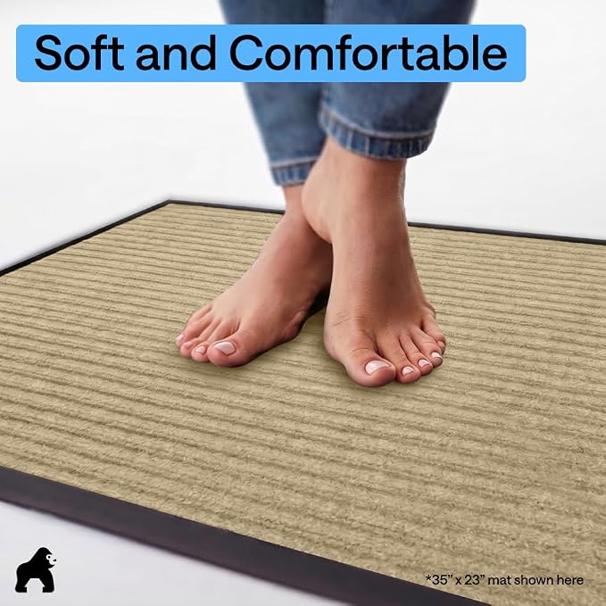 GORILLA GRIP Waterproof Traffic Guard Door Mat, Indoor and Outdoor Heavy Duty - Image 8