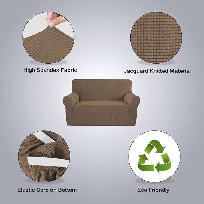 H.VERSAILTEX Stretch Couch Cover Loveseat Covers - Image 4