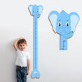 Personalized Growth Chart for Wall, Wooden Height Chart for Kids, Cute Height Measurement for Child/Girls/Boys, Baby and Toddler's Playroom/Kid's Room/Nursery Decor, Elephant