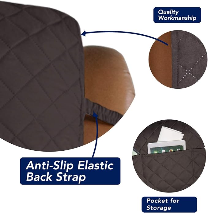 PureFit Reversible Recliner Chair Covers Couch Covers - Image 3