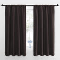 NICETOWN Window Curtains for Bedroom, Toffee Brown, 2 Panels, W42 x L48 -Inch by NICETOWN