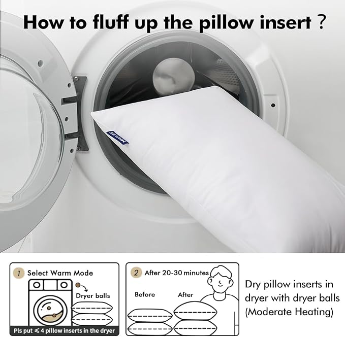 MIULEE 18x18 Pillow Inserts Set of 4, Throw Pillows - Image 7