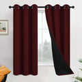 Yakamok Burgundy Red Blackout Curtains 63 Inches Long by Yakamok