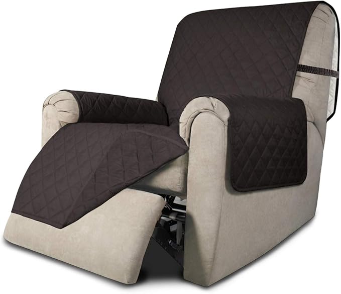Easy-Going Reversible Couch Cover, Recliner 19 in, Chocolate/Chocolate | by Easy-Going