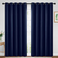 Yakamok Room Darkening Curtains 70x84 inch Length Navy Blue-Living Room | 2 by Yakamok