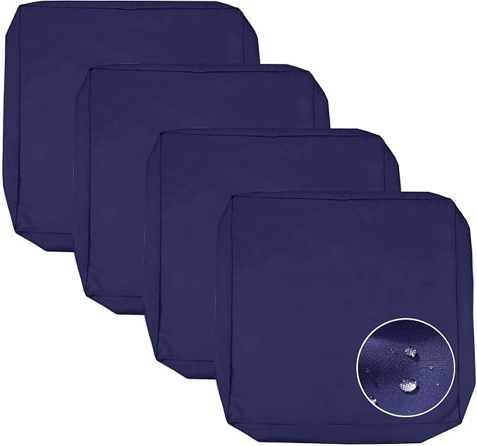 Sqodok Patio Cushion Cover 24x22 inch, Outdoor Seat Cushion Slip Cover by Sqodok