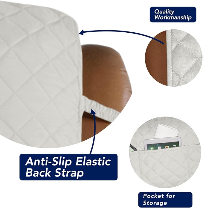 PureFit Reversible Recliner Chair Covers Couch Covers - Image 3