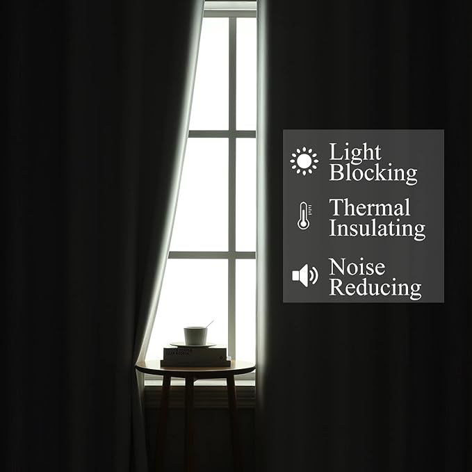 Lilac and Greyish White Ombre Blackout Curtains - Image 3