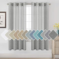 H.VERSAILTEX Linen Sheer Curtains 72 Pair Set Linen Textured Semi-Sheer by HVERSAILTEX