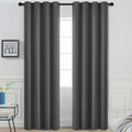 Yakamok Room Darkening Curtains 52x108 inch Long Charcoal Grey-Living Room | 2 by Yakamok