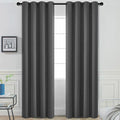 Yakamok Room Darkening Curtains 52x90 inch Length Charcoal Grey-Living Room | 2 by Yakamok