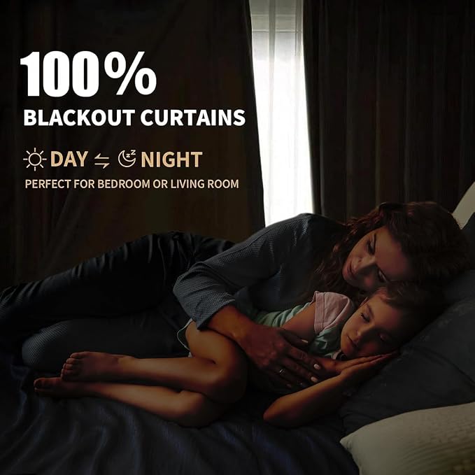 INOVADAY 100% Blackout Curtains - Image 3