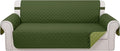 Reversible Couch Cover for 3 Cushion, Huntergreen/Sage | Couch Cover for Sofa by LuxshareHome