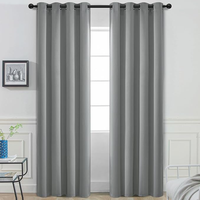Yakamok Room Darkening Curtains 52x90 inch Length Dove Grey-Living Room | 2 by Yakamok