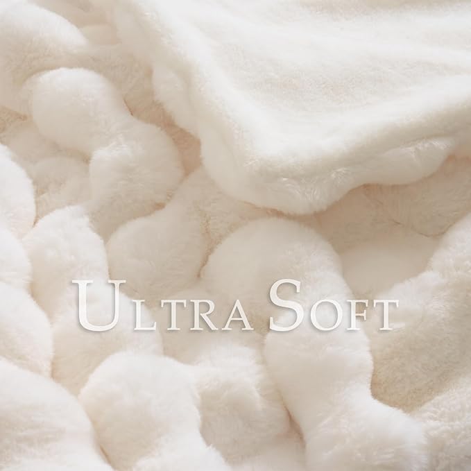BENVWE Faux Fur Throw Blanket for Couch - Image 2