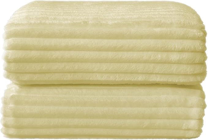 BEDELITE Transparent Yellow Fleece Throw Blanket - Image 8