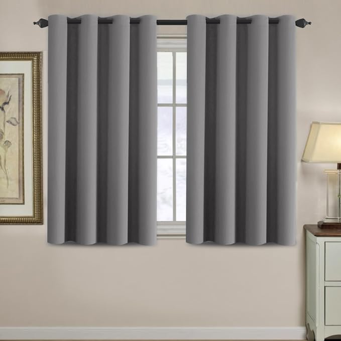 H.VERSAILTEX Blackout Curtain for Living Room Small Window Kitchen Blackout by HVERSAILTEX