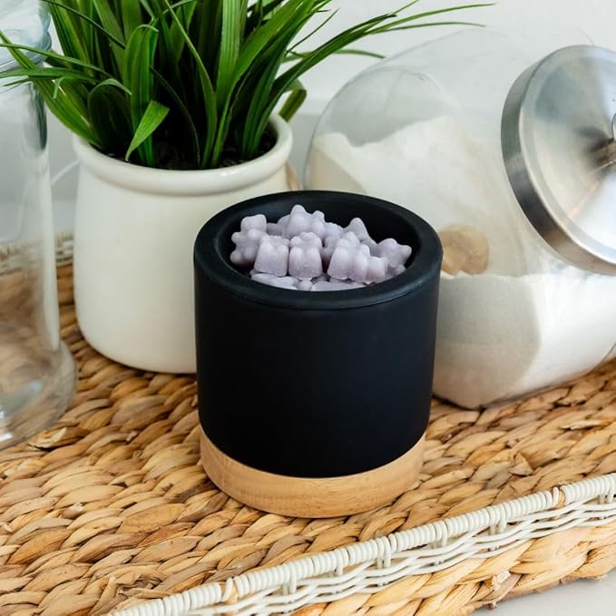 Happy Wax Black Mod Max XL Warmer - Our Largest Warmer Ever! - Perfect for Great Rooms & Open Concept Spaces - for use with Scented Wax Melts