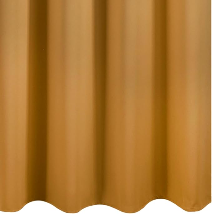 Blackout Curtains 66 x 84 inch/Mustard Yellow Curtains Set of 2 Panels/Thermal - Image 8