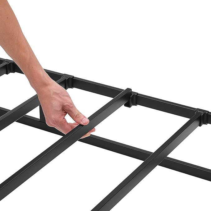 Amazon Basics Smart Box Spring Bed Base, 7-Inch Height Mattress Foundation, Tool-Free Easy Assembly, King, 79"L x 75.5"W x 7"H, White