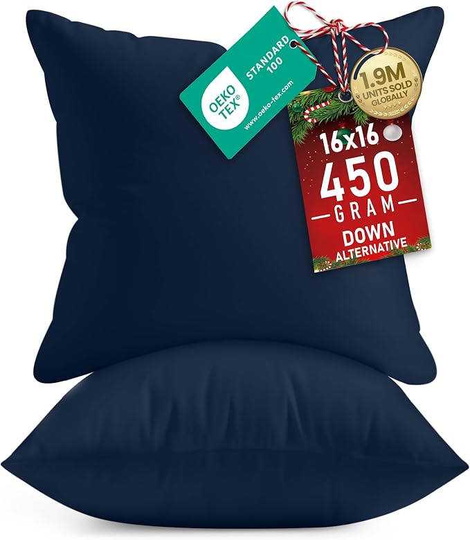 Utopia Bedding 16x16 Pillow Inserts, Sofa & Couch – Soft, Supportive & Fluffy by UTOPIABEDDING