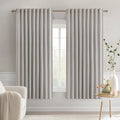 MIULEE Cobblestone Back Tab Blackout Curtains 52x63 Inches Long 2 Panel Set | by MIULEE