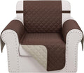 Reversible Recliner Chair Covers, Chocolate/Beige | Chair Covers by LuxshareHome