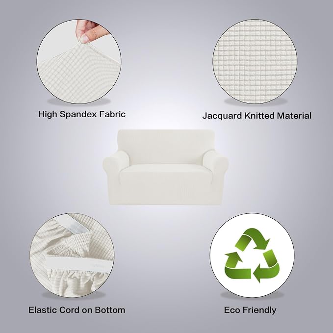 H.VERSAILTEX Stretch Couch Cover Loveseat Covers - Image 3