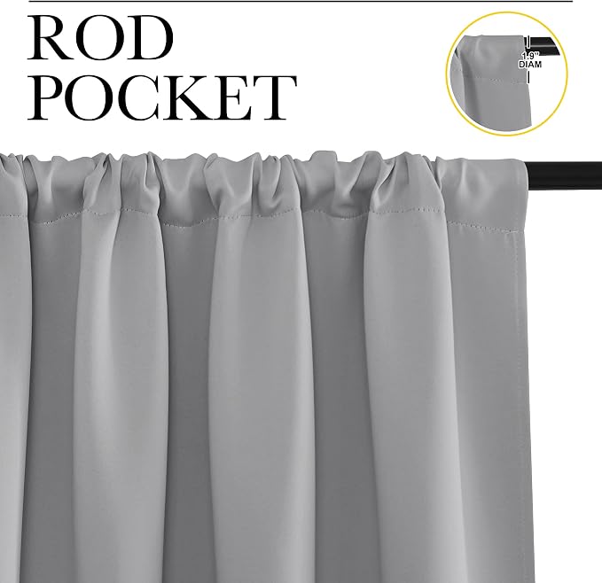 NICETOWN RV Blackout Curtains for Camper Windows, Short Room Darkening Home - Image 3