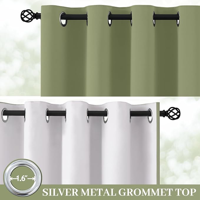 Yakamok Sage Blackout Curtains 96 Inches Long - Image 2