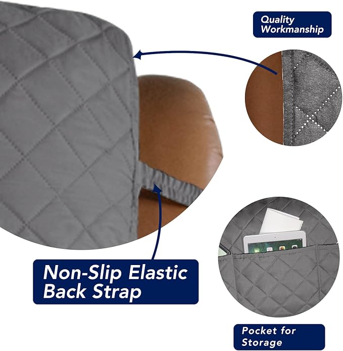 PureFit Reversible Recliner Chair Covers Couch Covers - Image 3