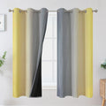 Yellow and Grey Ombre Blackout Curtains by ESTELARTEXTILER