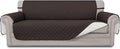 Easy-Going Reversible Couch Cover, 3 Cushion Sofa, Chocolate/Ivory | Machine by Easy-Going