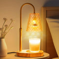 Candle Warmer Lamp with Timer : Adjustable Light Level Adjustable Height Flameless Safety Candle Lamps - Jar Candles Home Decoration Amber