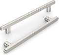 10 Pack 6.3 Inch(160mm) Kitchen Cabinet Handles Brushed Satin Nickel Cabinet Pulls Kitchen Cabinet Hardware Drawer Pulls for Cupboard Wardrobe