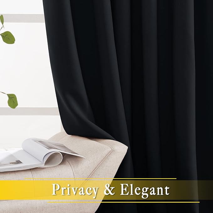NICETOWN Blackout Curtain for Sliding Glass Door, Grommet Top Thermal Insulated - Image 4