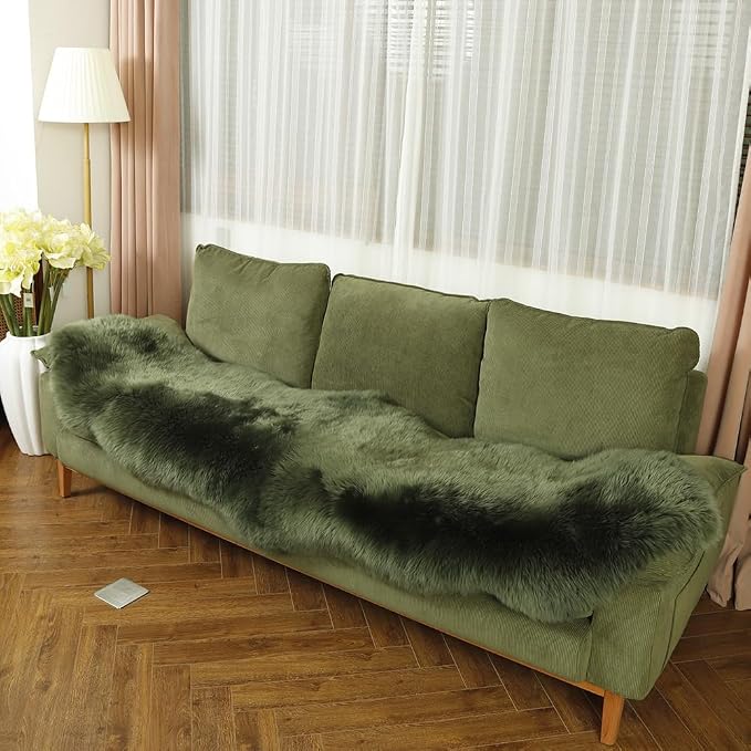 LLB Genuine Sheepskin Area Rug Fur Carpet Fluffy Shaggy Fur Rug - Image 4