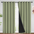 SimpleHome Sage 100% Blackout Curtains Room Darkening Living Room 84 Inch | by SimpleHome