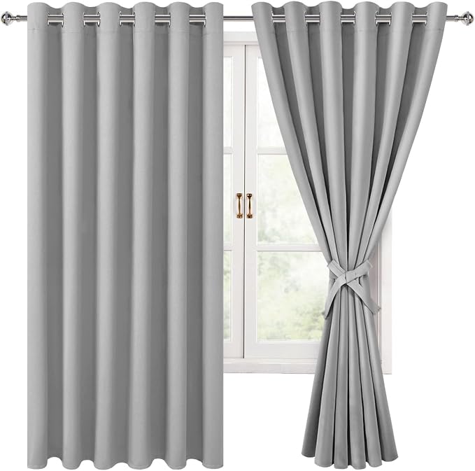 Grommet Blackout Curtains for Bedroom, 70 x 63 Inches, Window Drapes Living by Hiasan