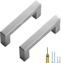 Ravinte 20 Pack Brushed Nickel Kitchen Cabinet Handles 3 Inch Cabinet Pulls Square Kitchen Hardware for Cabinet Drawer Pulls Drawer Handles Come with Screwdriver